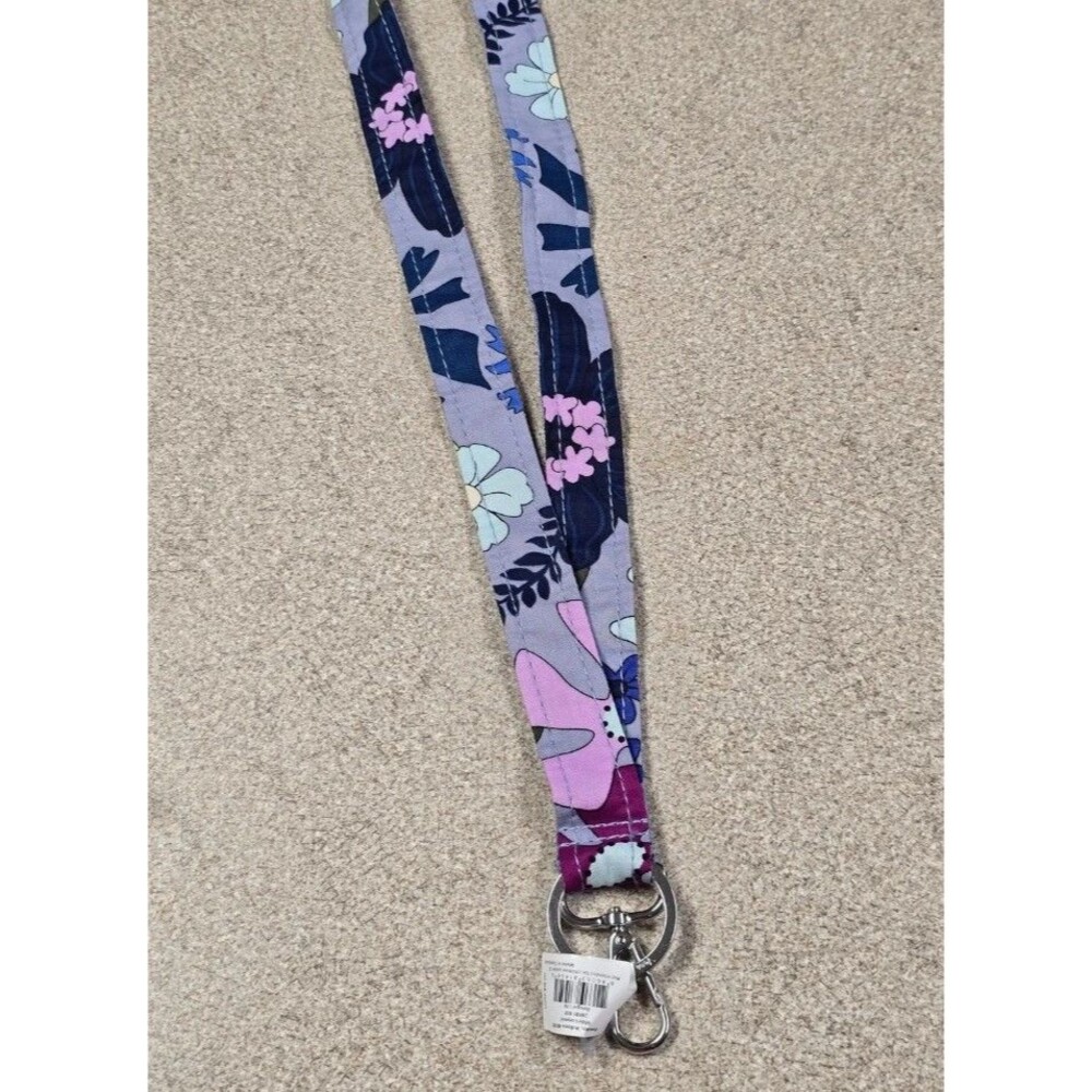 Vera Bradley lanyard in the Bengal lily pattern.